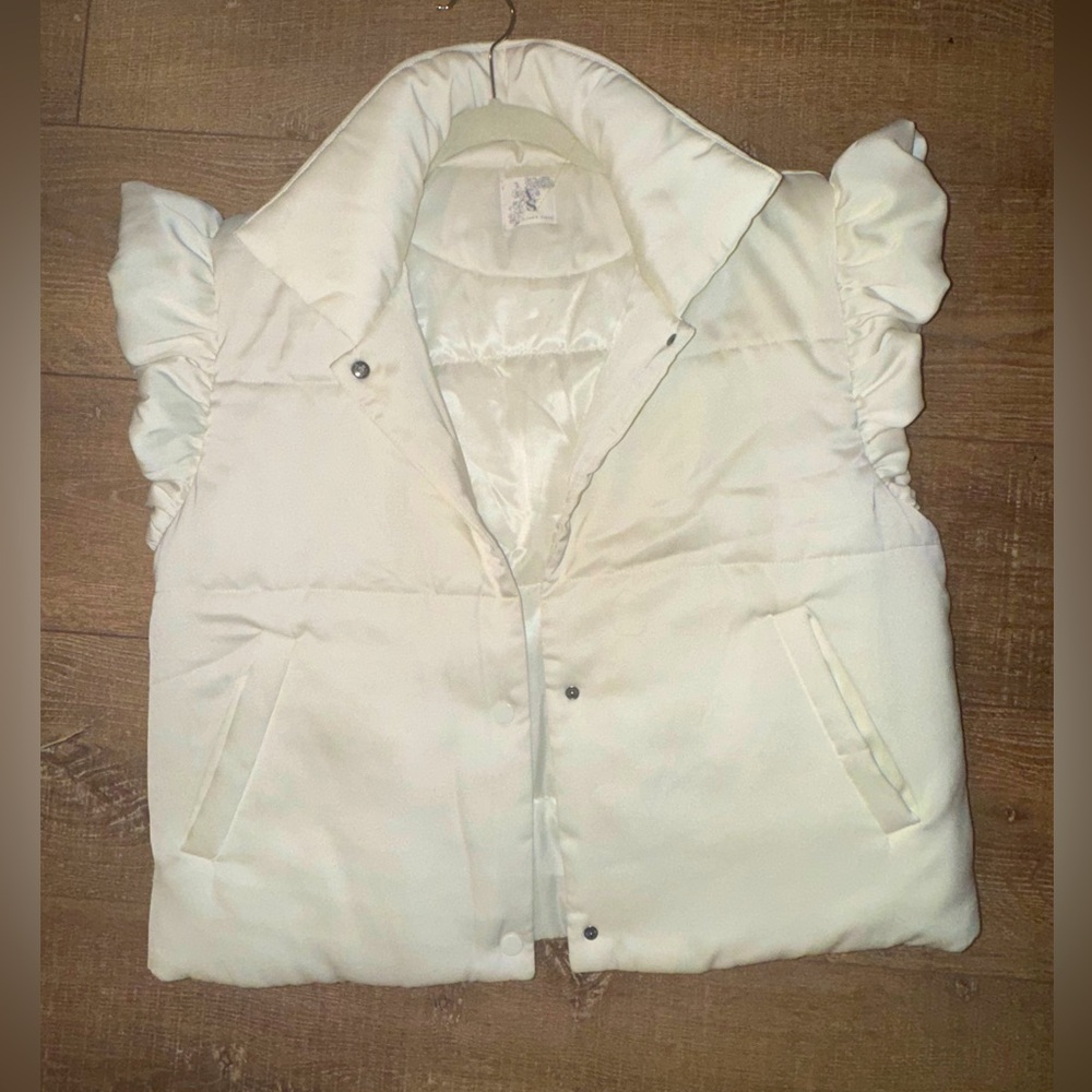 Altar'd state ruffle sleeve vest